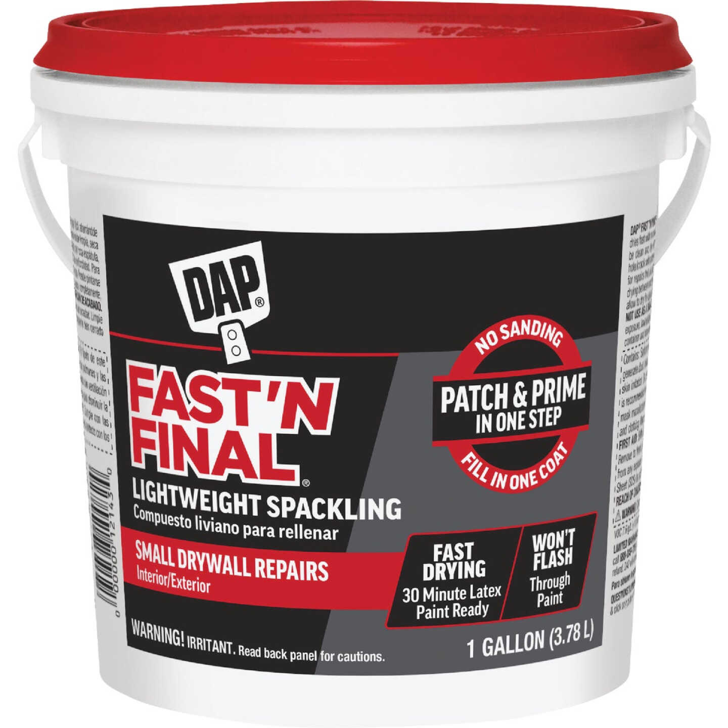 DAP Fast 'N Final 1 Gal. Lightweight Latex Patch & Prime Spackling Image 1