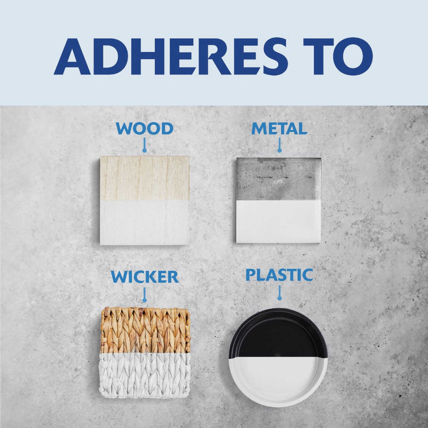 Rust-Oleum Painter's Touch Ultra Cover Flat Premium Latex Primer, Gray, 1/2 Pt. Image 5