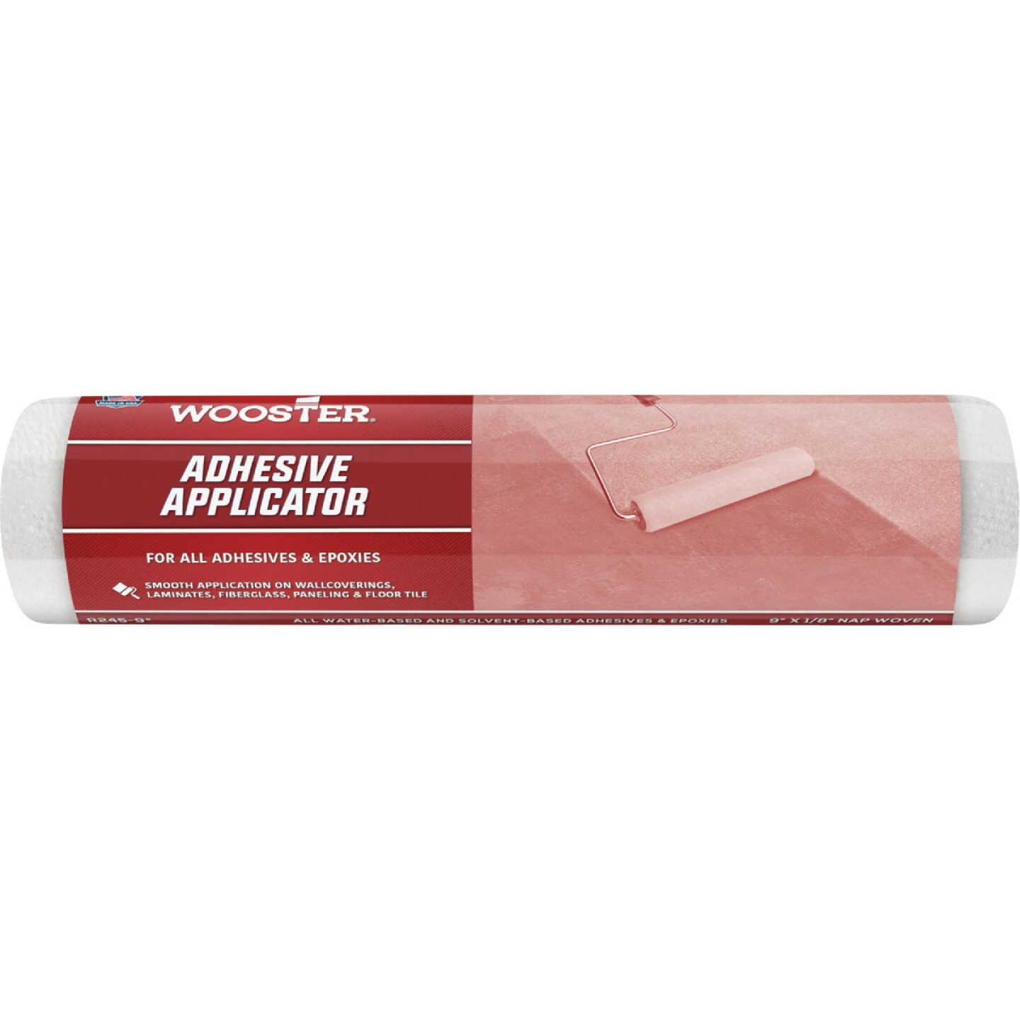 Wooster 9 In. x 1/8 In. Adhesive Applicator Specialty Roller Cover Image 1