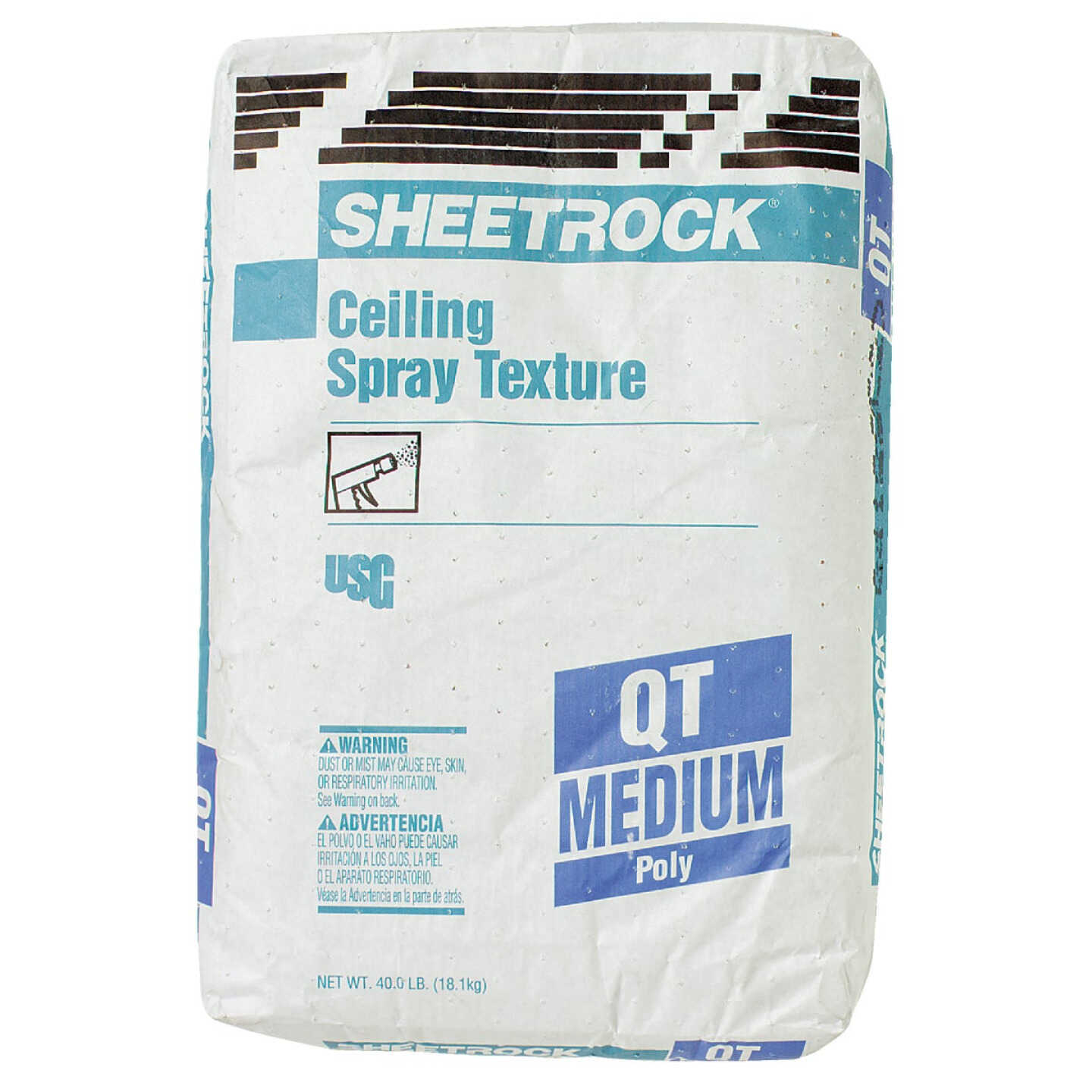 Sheetrock Medium 40 Lb. Bag White Spray Texture Material Image 1