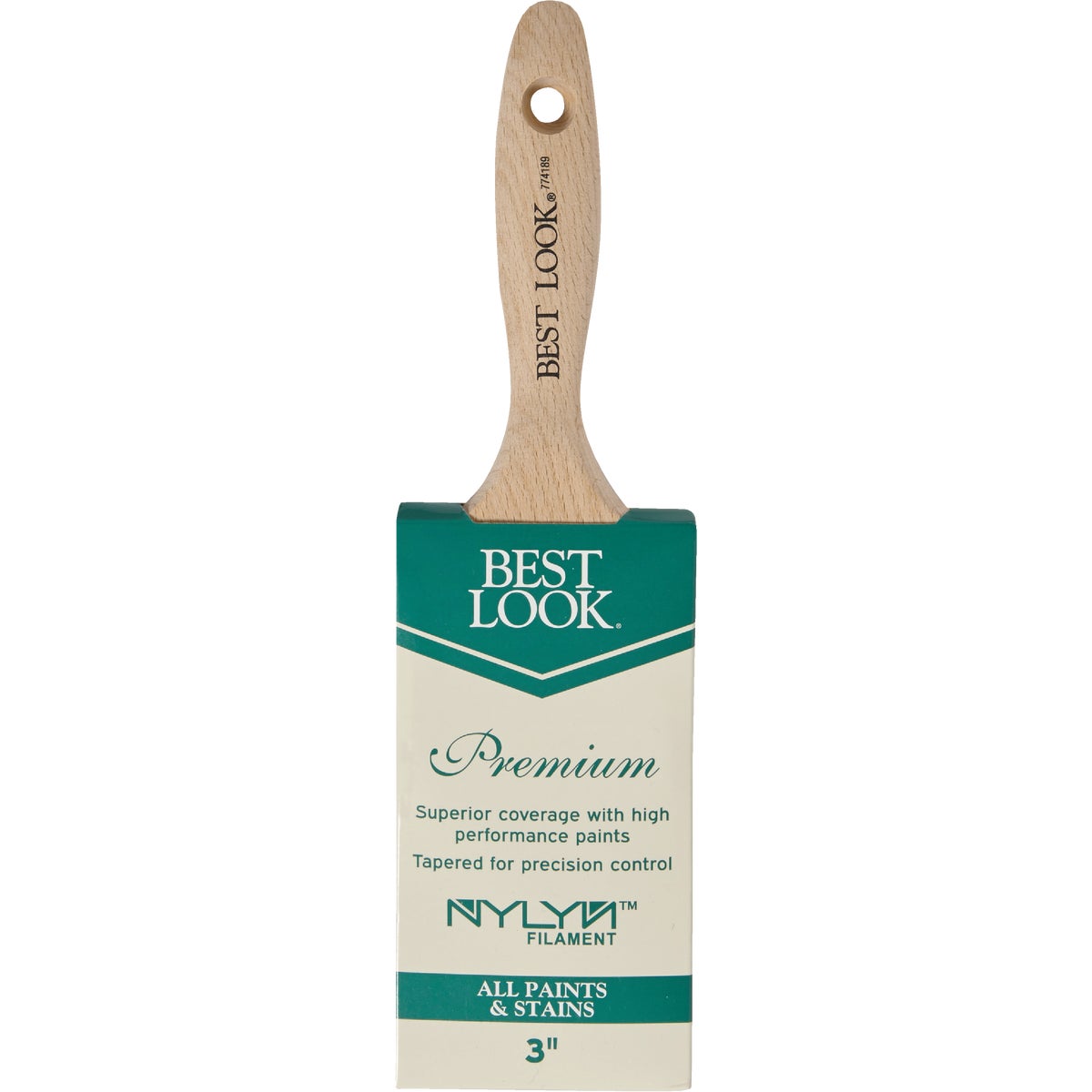 Best Look Premium 3 In. Flat Nylyn Paint Brush Image 2