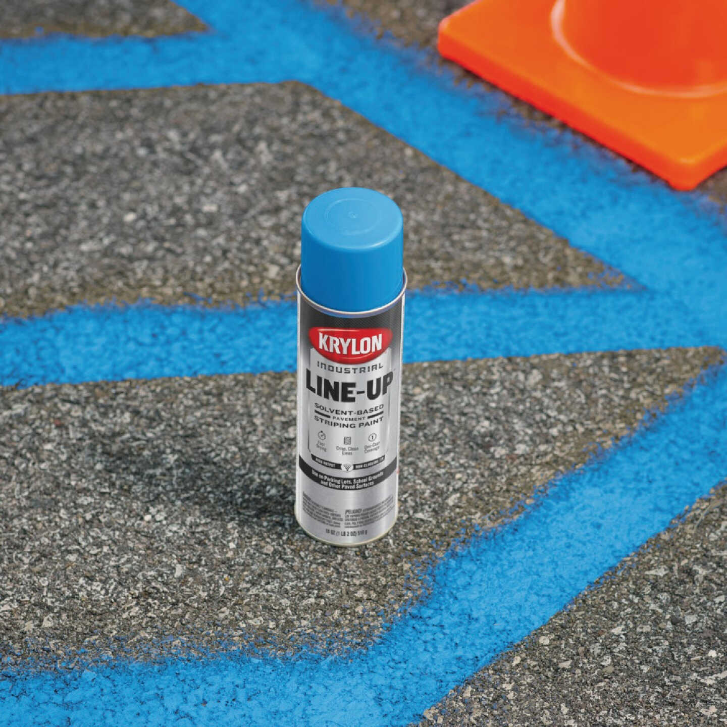 Krylon Industrial 8302 SB Accessibility Blue Striping Paint Image 2