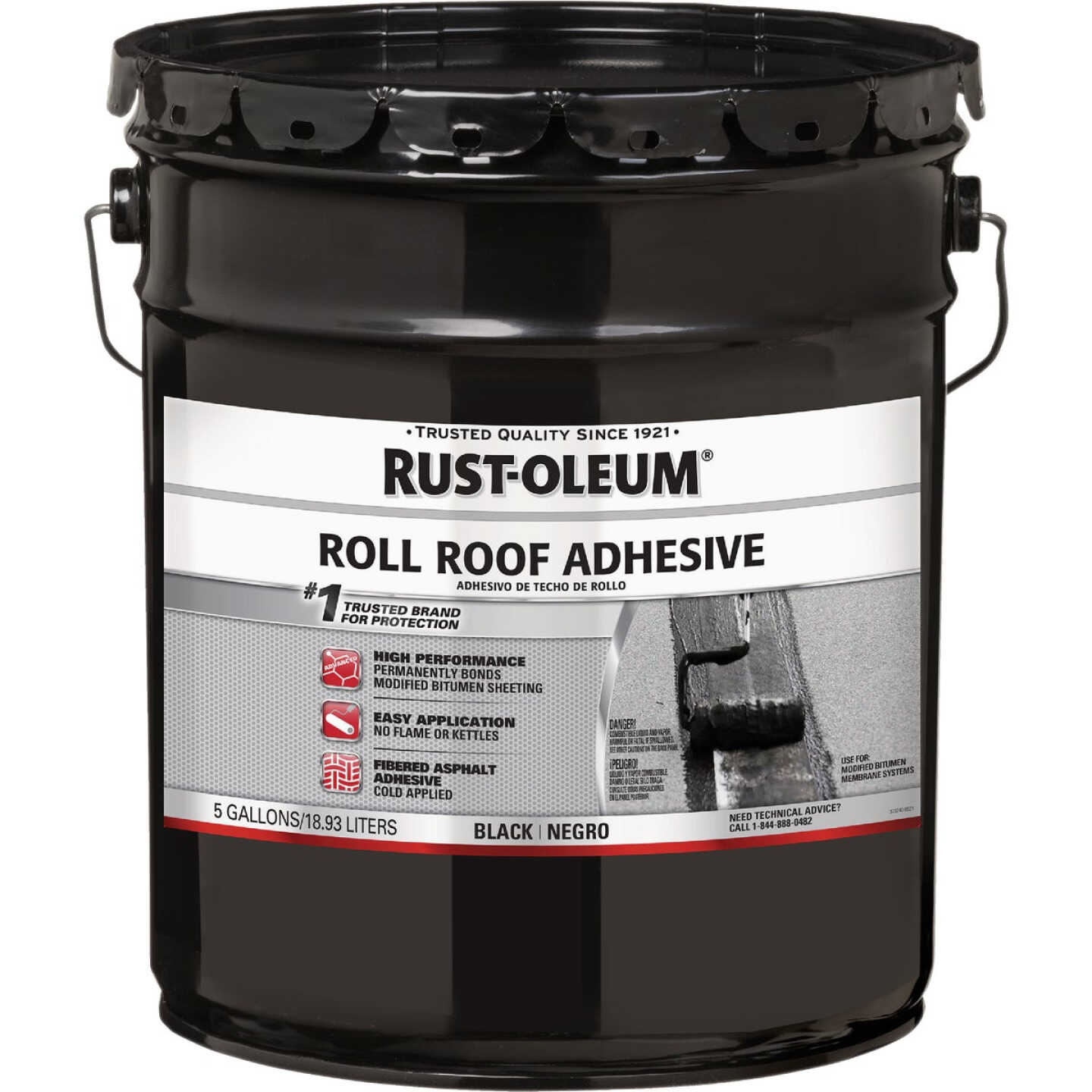 Rust-Oleum 5 Gal. Roll Roof Adhesive, Black Image 1