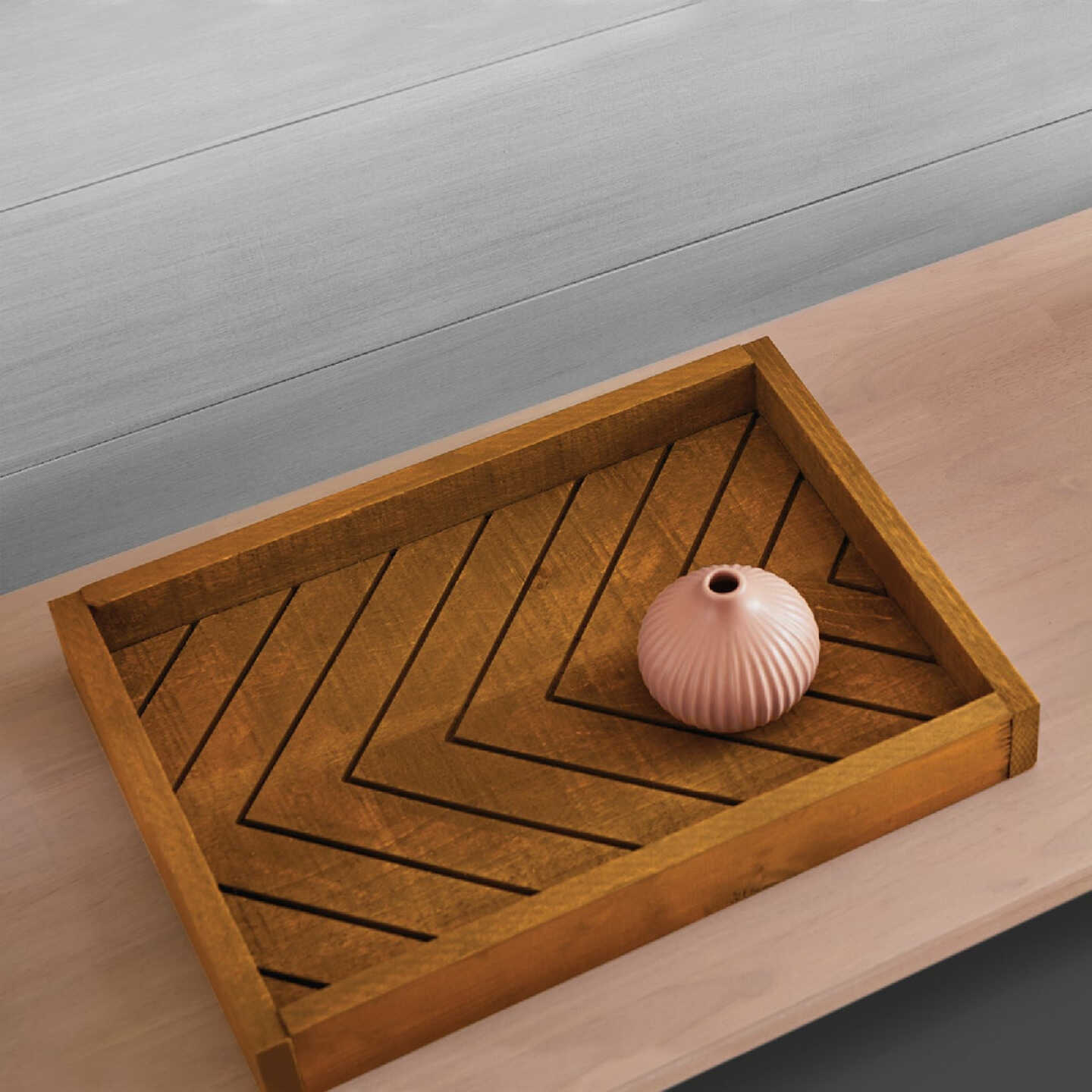 Minwax Polyshades 1/2 Pt. Satin Stain & Finish Polyurethane In 1-Step, Antique Walnut Image 6