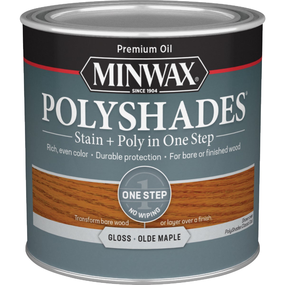 Minwax Polyshades 1/2 Pt. Gloss Stain & Finish Polyurethane In 1-Step, Olde Maple Image 7