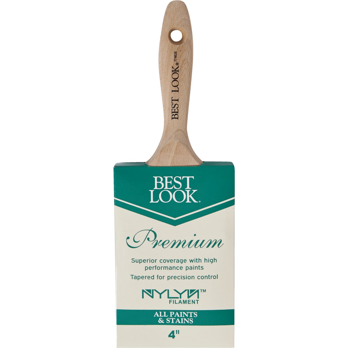 Best Look Premium 4 In. Flat Nylyn Paint Brush Image 2