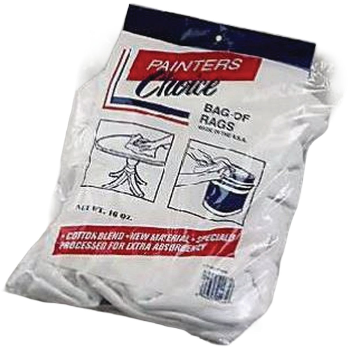 Intex 1 Lb. White Painter's Rags Image 1