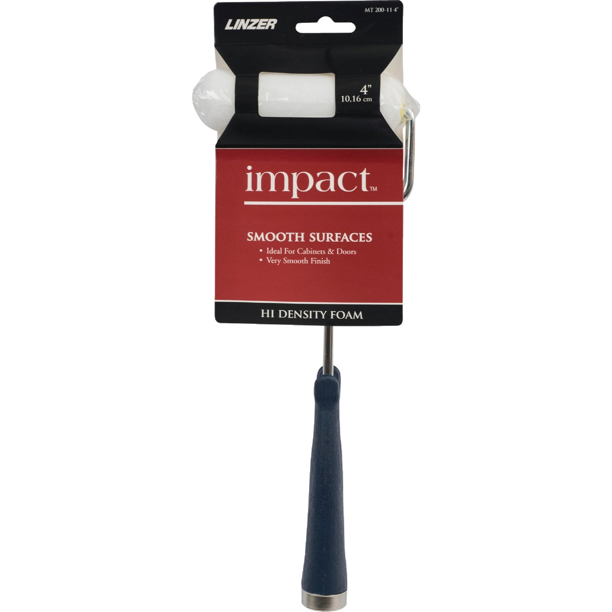 Linzer Impact 4 In. x 11 In. Mini Foam Roller Cover & Frame Image 1