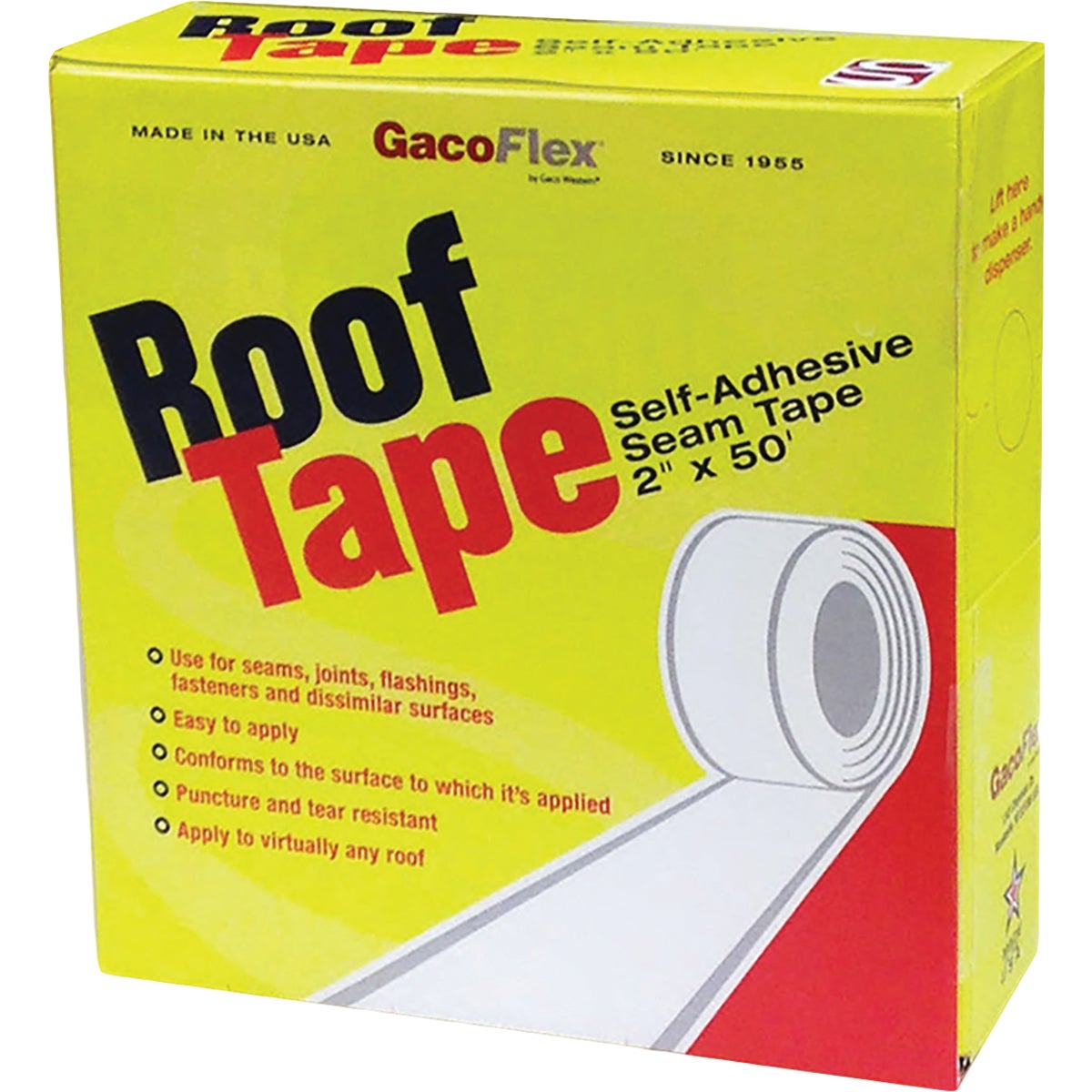 Gaco RoofTape 2 In. x 50 Ft. Self Adhesive Seam Tape, 193-946