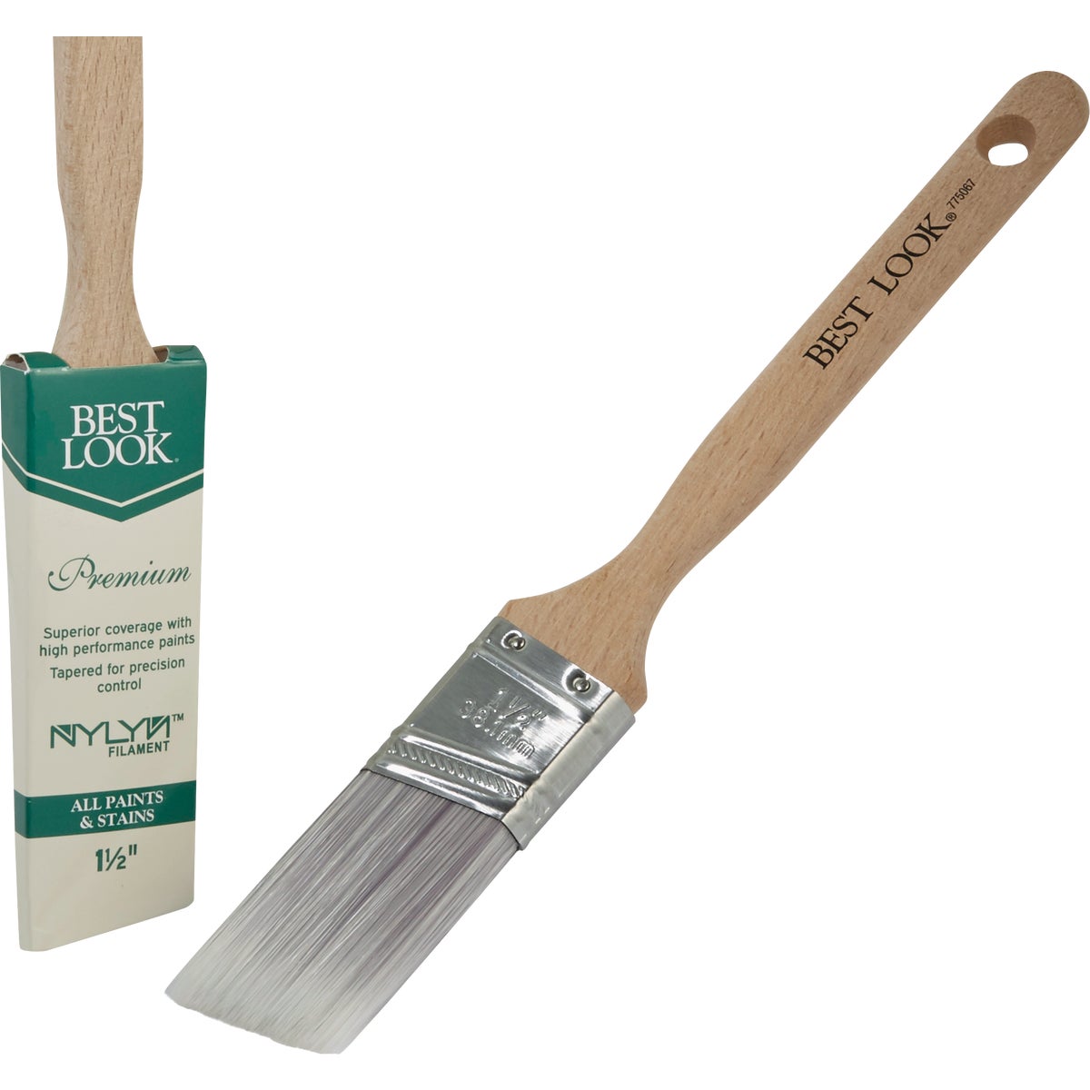 Best Look Premium 1.5 In. Angle Nylyn Paint Brush Image 1