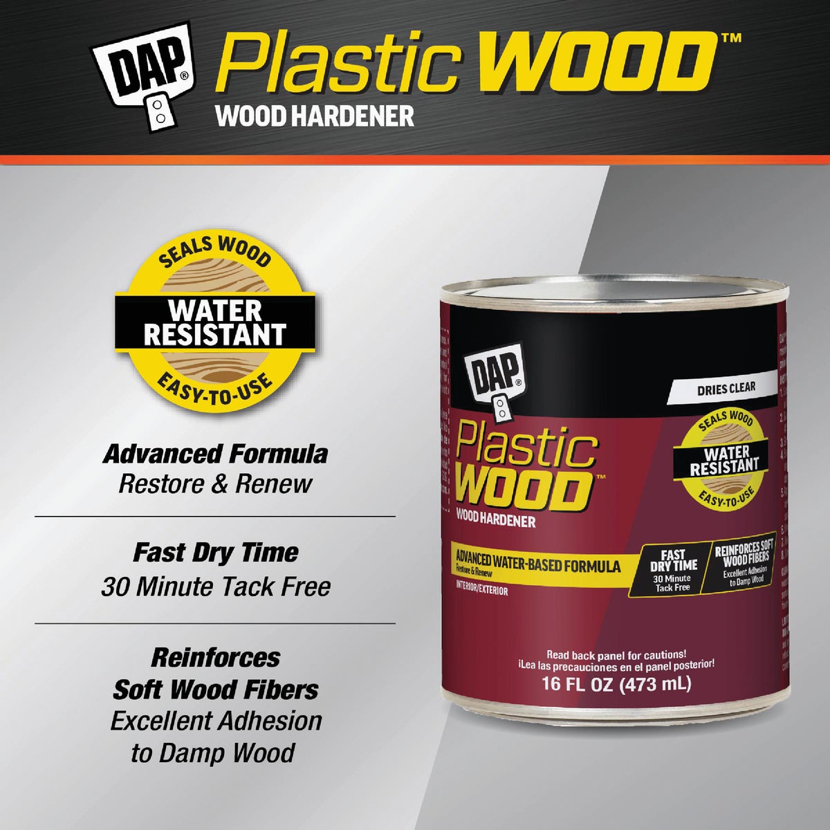 Dap Plastic Wood 16 Oz. Natural Hardener Image 2