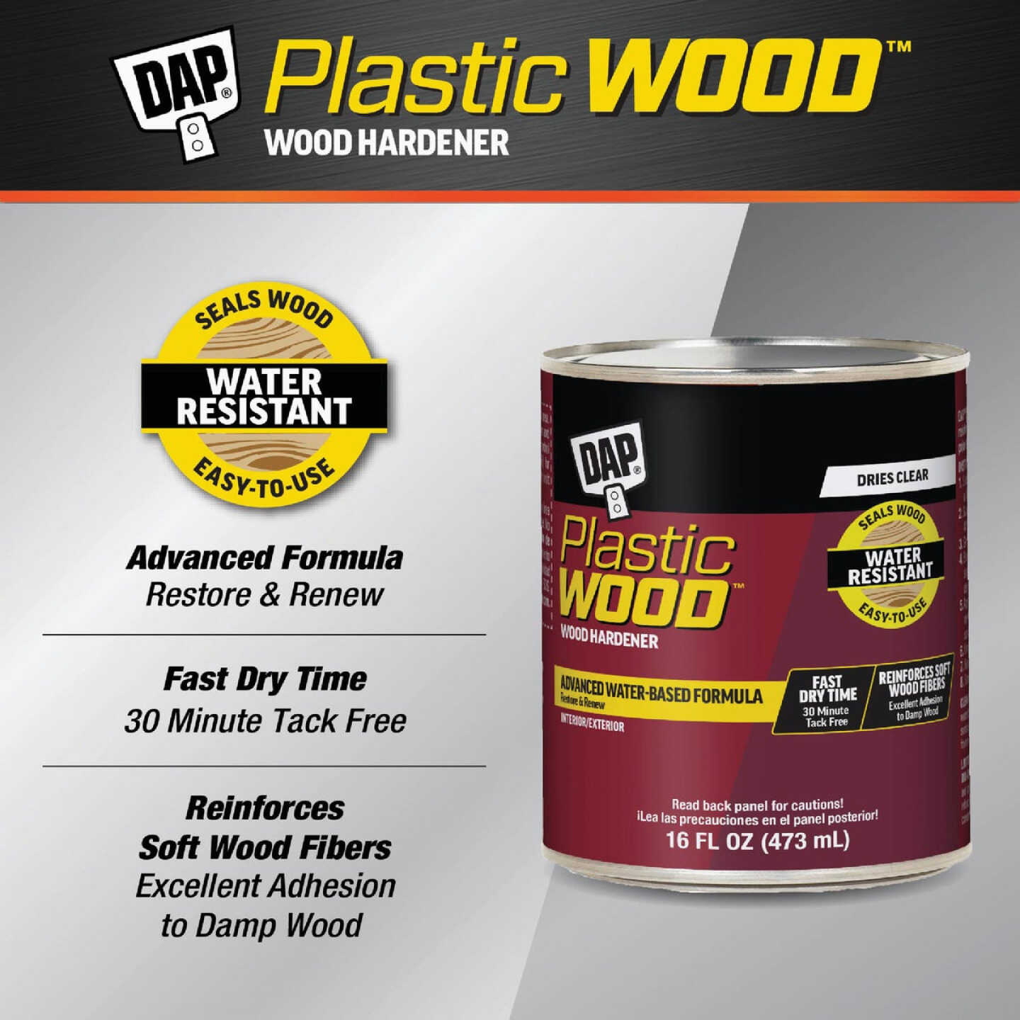 Dap Plastic Wood 16 Oz. Natural Hardener Image 2