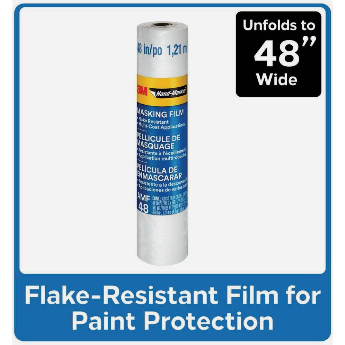 3M Hand-Masker 48 In. x 180 Ft. x 0.35 Mil. Advanced Masking Film Image 2