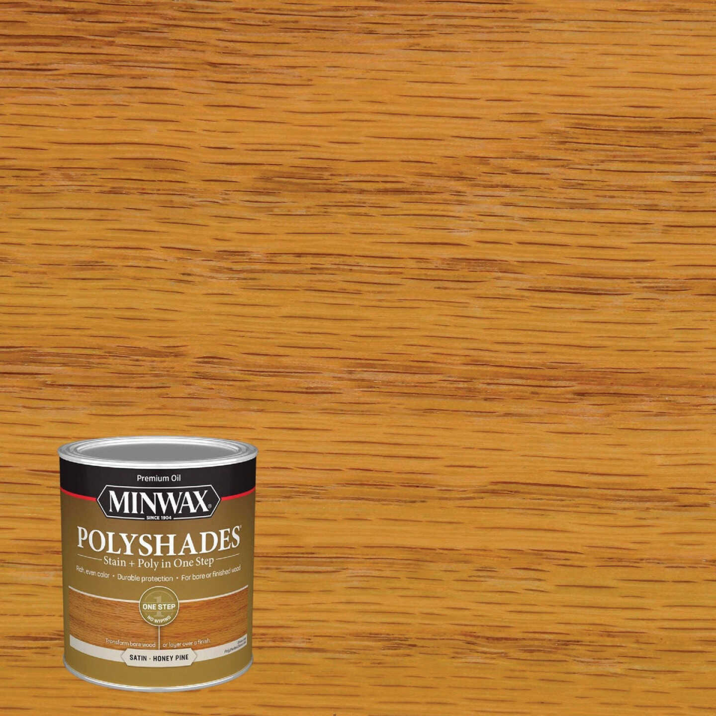 Minwax Polyshades 1 Qt. Satin Stain & Finish Polyurethane In 1-Step, Honey Pine Image 8