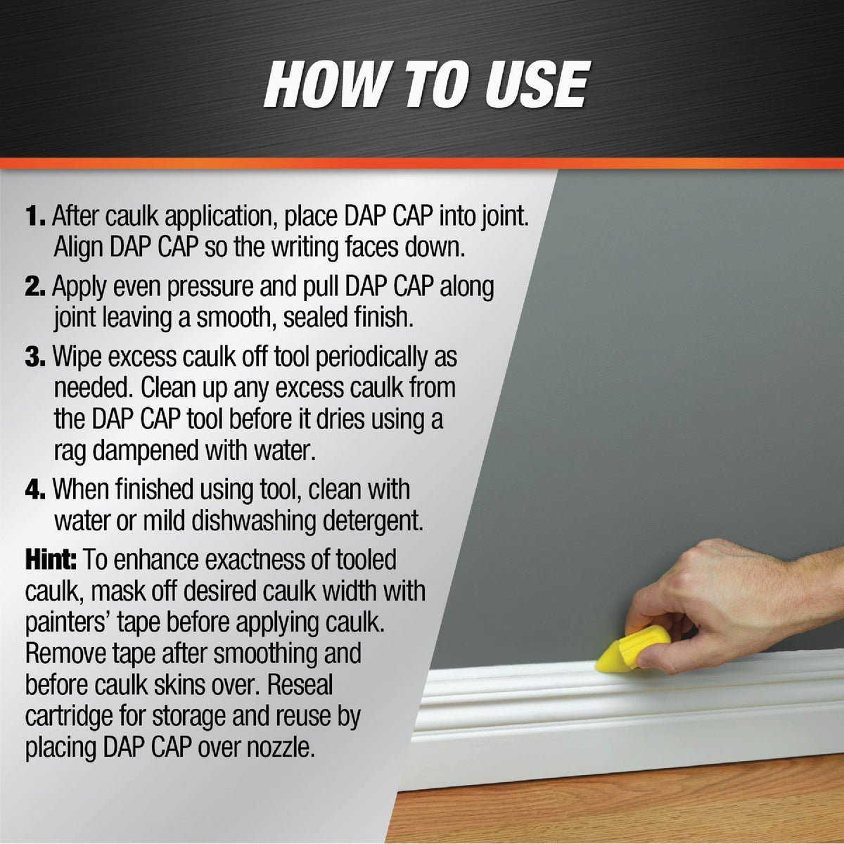 Dap Cap Caulk Finishing Tool Image 3