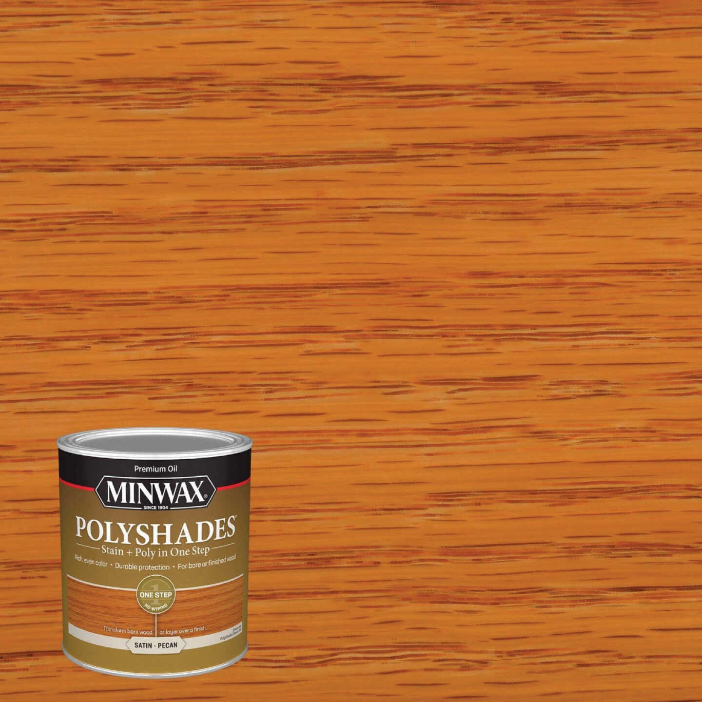 Minwax Polyshades 1 Qt. Satin Stain & Finish Polyurethane In 1-Step, Pecan Image 8