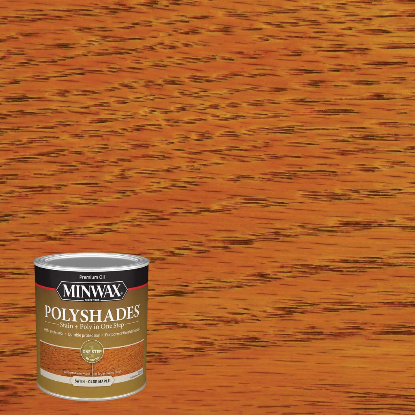 Minwax Polyshades 1 Qt. Satin Stain & Finish Polyurethane In 1-Step, Olde Maple Image 8