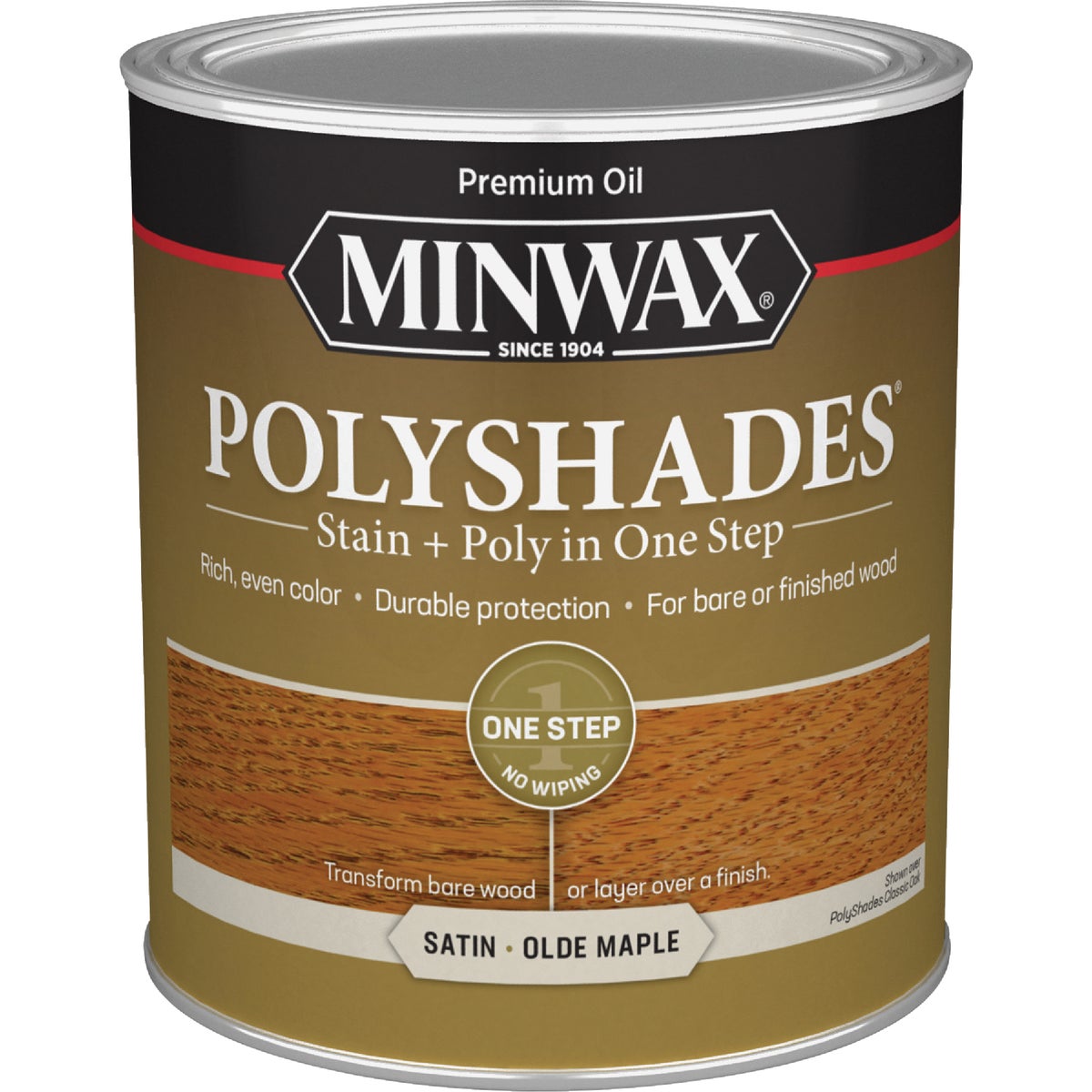 Minwax Polyshades 1 Qt. Satin Stain & Finish Polyurethane In 1-Step, Olde Maple Image 7