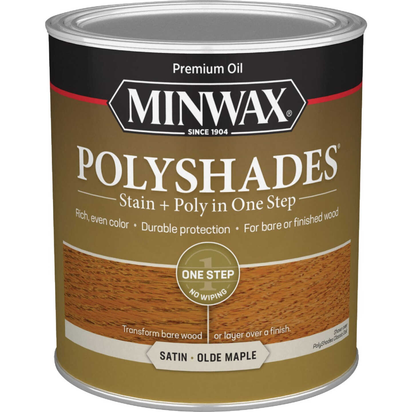 Minwax Polyshades 1 Qt. Satin Stain & Finish Polyurethane In 1-Step, Olde Maple Image 7