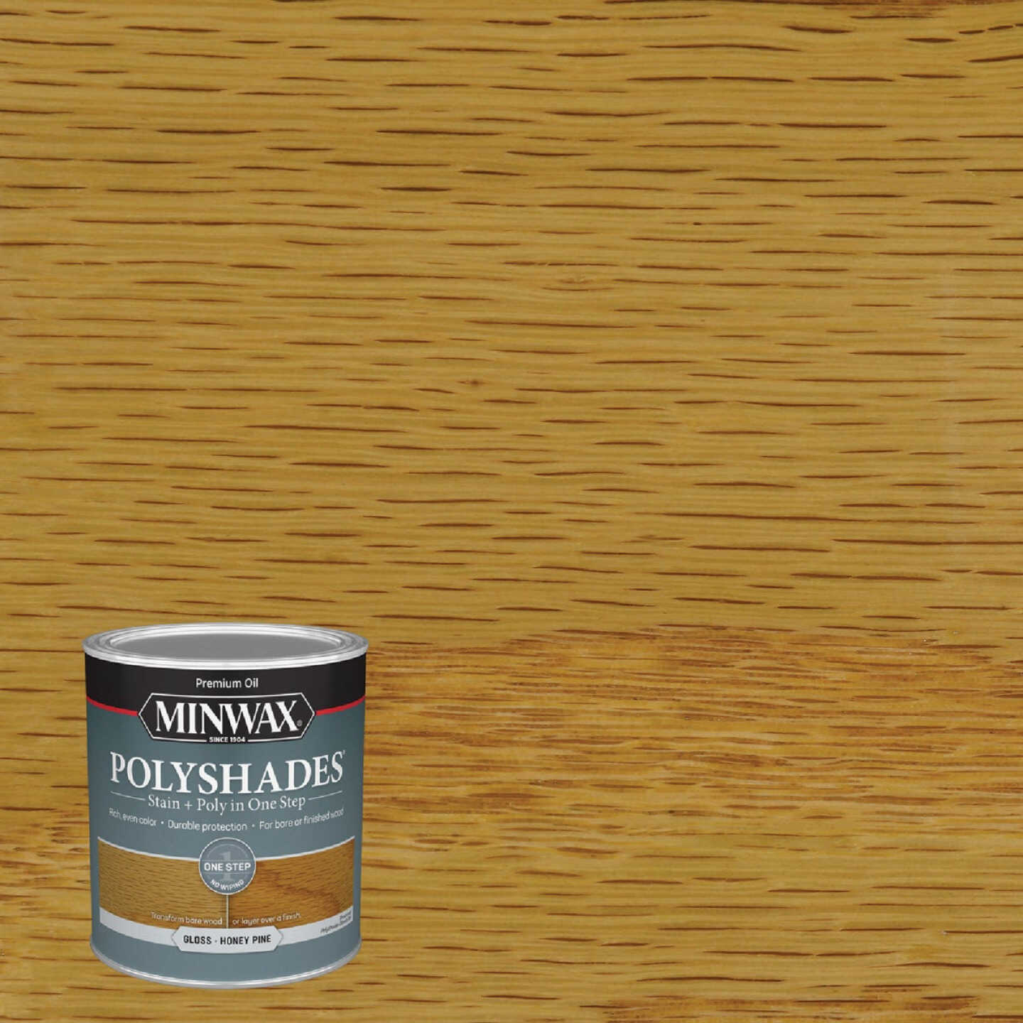 Minwax Polyshades 1 Qt. Gloss Stain & Finish Polyurethane In 1-Step, Honey Pine Image 1