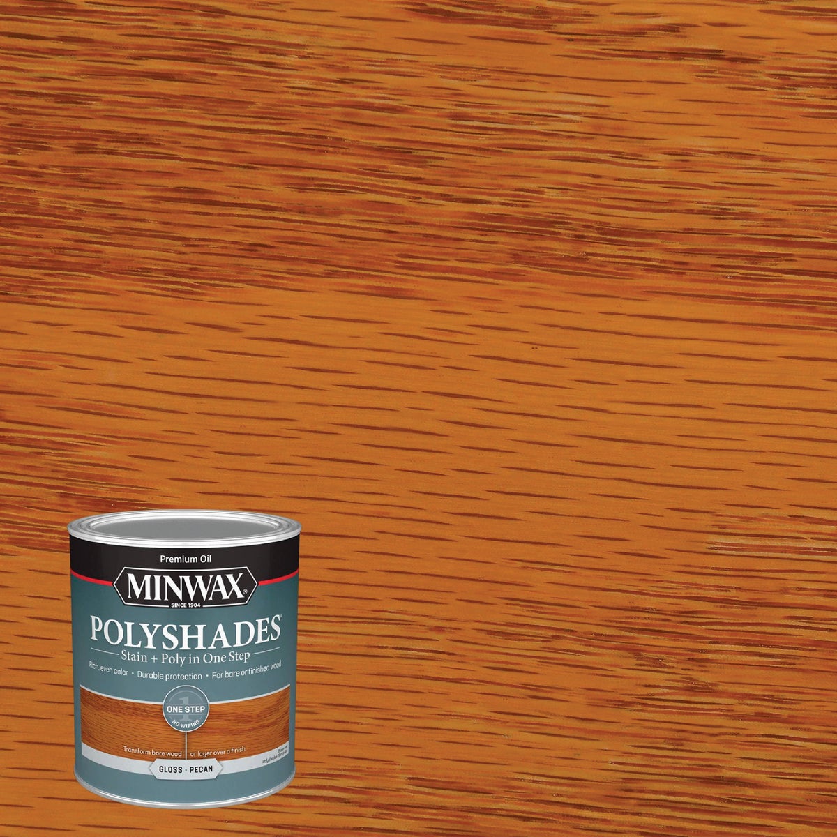 Minwax Polyshades 1 Qt. Gloss Stain & Finish Polyurethane In 1-Step, Pecan Image 8