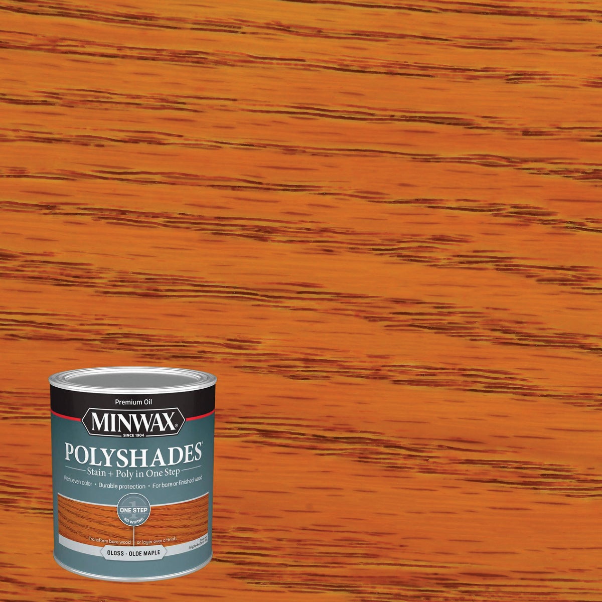 Minwax Polyshades 1 Qt. Gloss Stain & Finish Polyurethane In 1-Step, Olde Maple Image 8