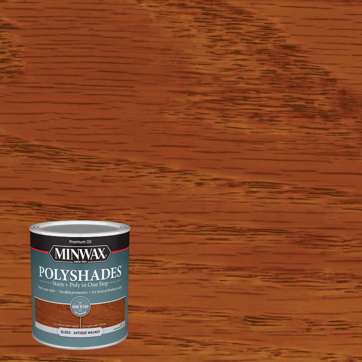 Minwax Polyshades 1 Qt. Gloss Stain & Finish Polyurethane In 1-Step, Antique Walnut Image 8