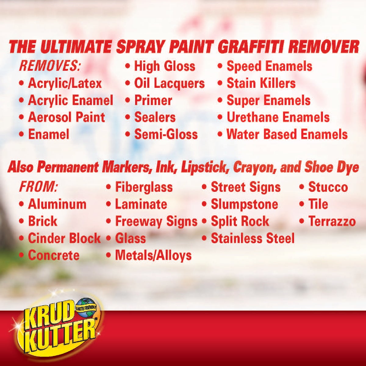 Krud Kutter 32 Oz. Trigger Spray Graffiti Remover Spray Image 4