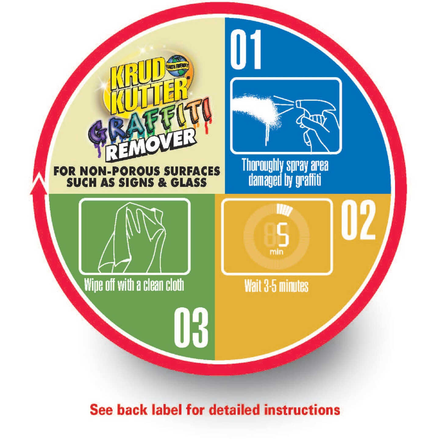Krud Kutter 32 Oz. Trigger Spray Graffiti Remover Spray Image 7