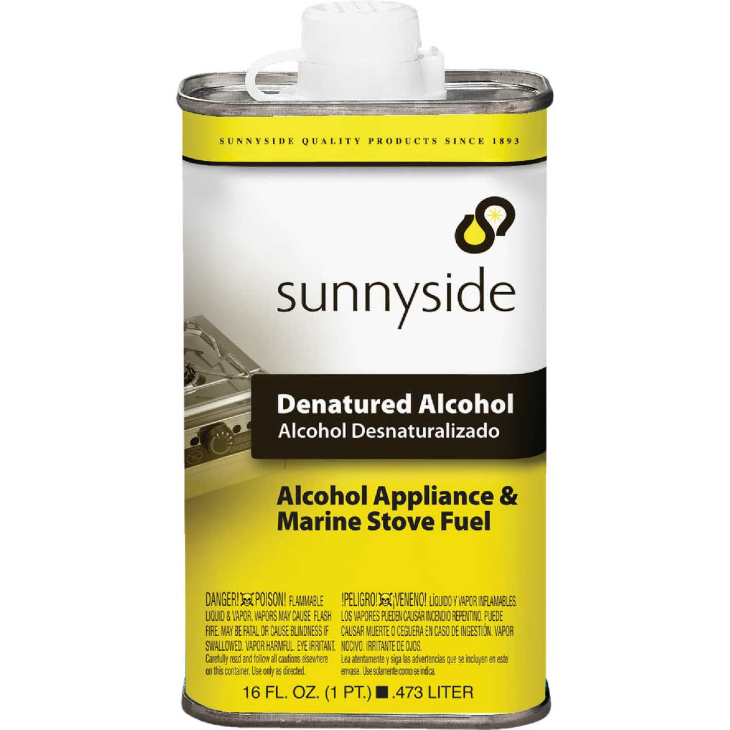 Sunnyside Denatured Alcohol Solvent, Pint Image 1