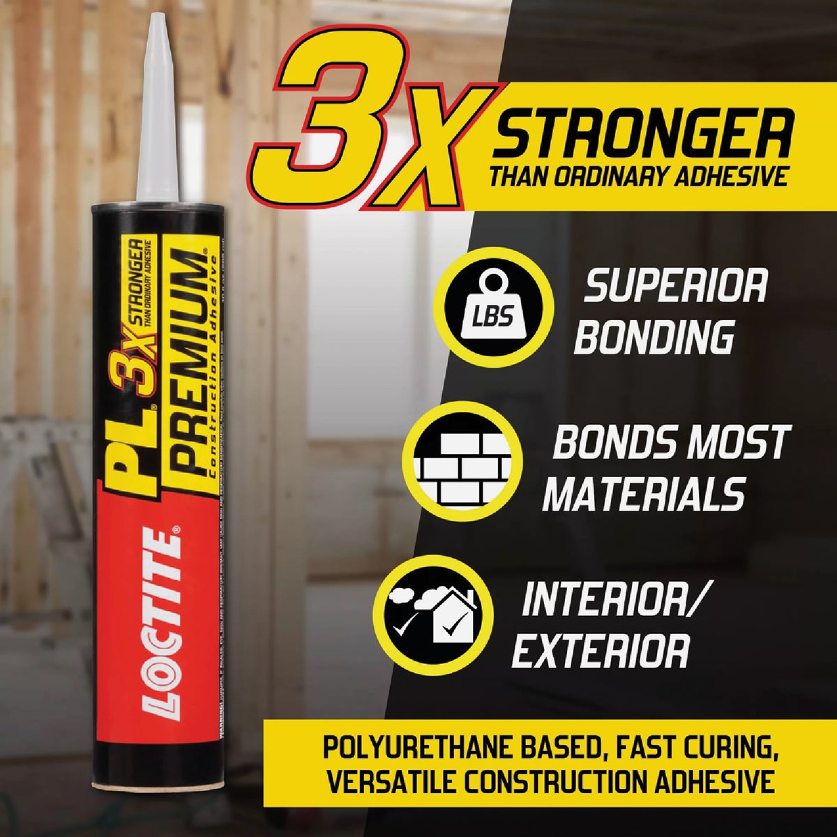 Loctite PL Premium 28 Oz. VOC Polyurethane Construction Adhesive Image 5