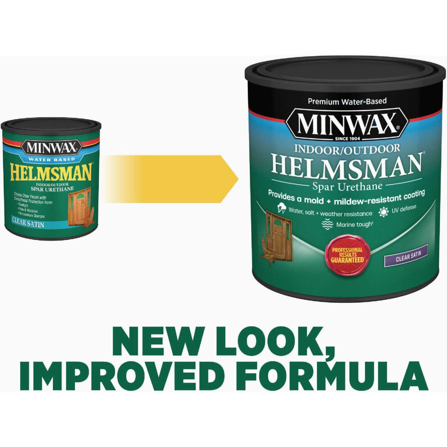 Minwax Water Based Helmsman Indoor/Outdoor Semi-Gloss Clear Spar Urethane, 1 Qt. Image 2