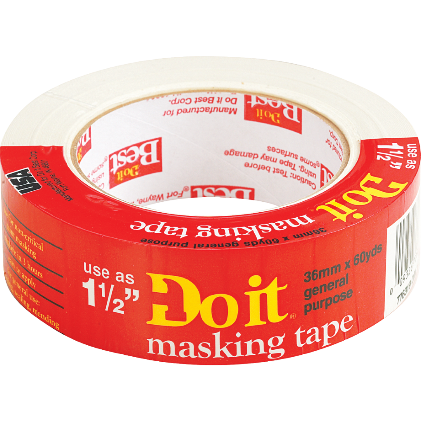 Do it Best 1.41 In. x 60 Yd. General-Purpose Masking Tape Image 1