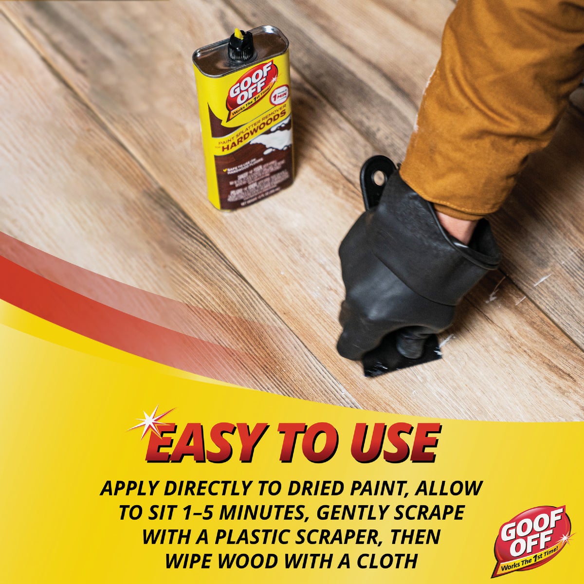 Goof Off 12 Oz. Hardwood Floor Paint Splatter Remover Image 4
