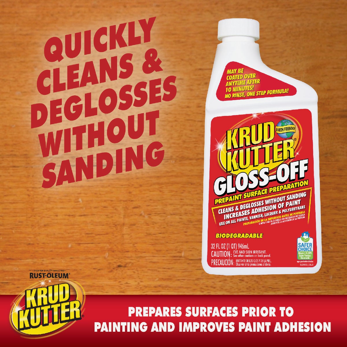 Krud Kutter Gloss-Off 1 Qt. Water-Based Gloss Remover Image 2