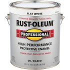 Rust-Oleum Professional DTM Oil Based Flat Protective Rust Control Enamel, White, 1 Gal. Image 1