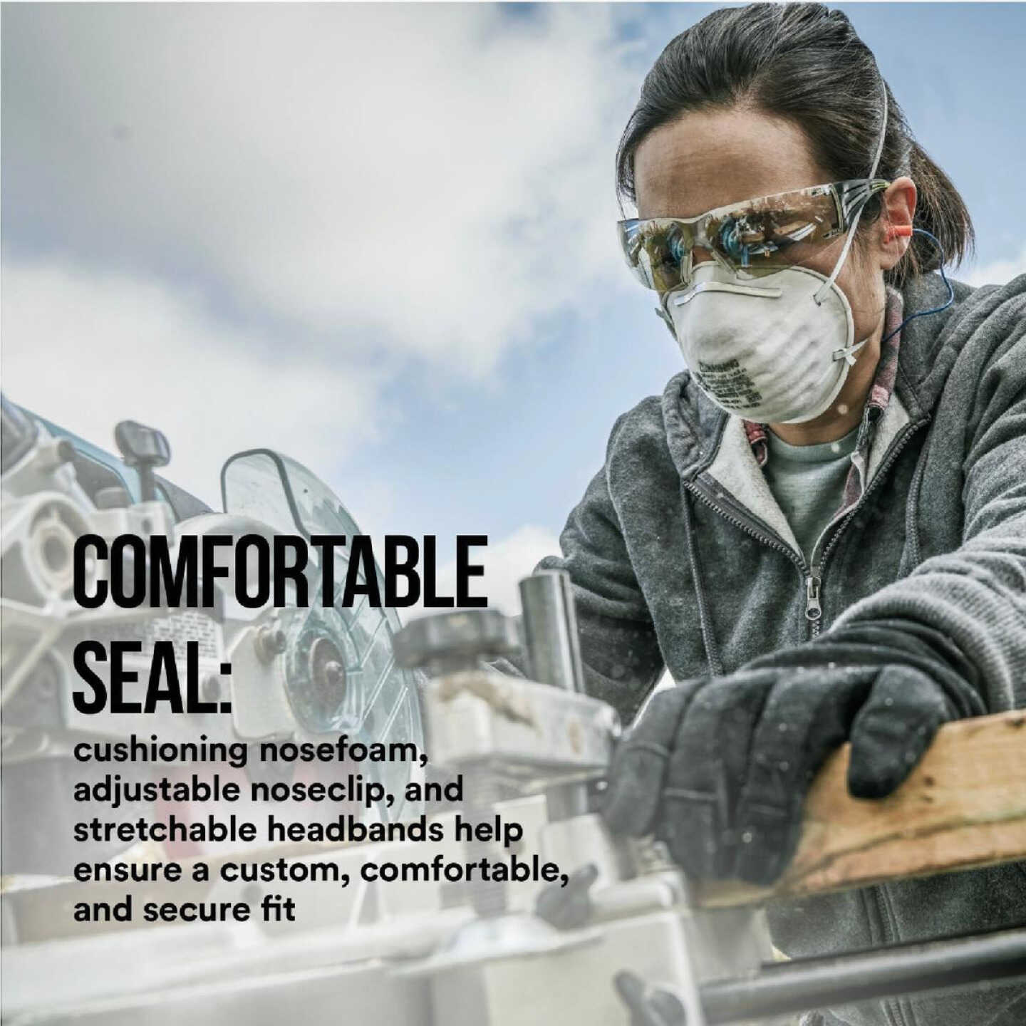 3M N95 Particulate Respirator for Sanding & Fiberglass (20-Pack) Image 6