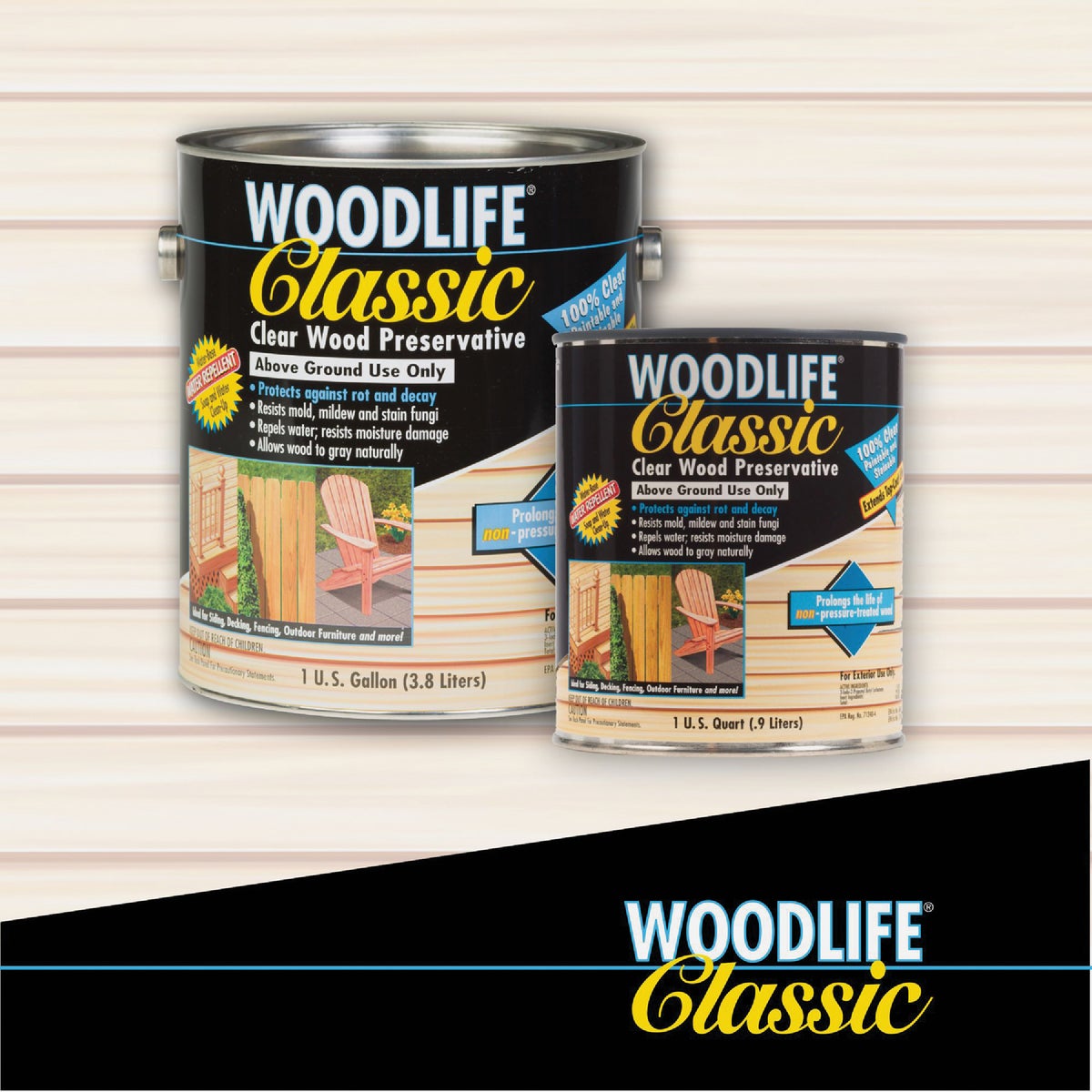Rust-Oleum Woodlife Clear Water-Based Classic Wood Preservative, 1 Gal. Image 3