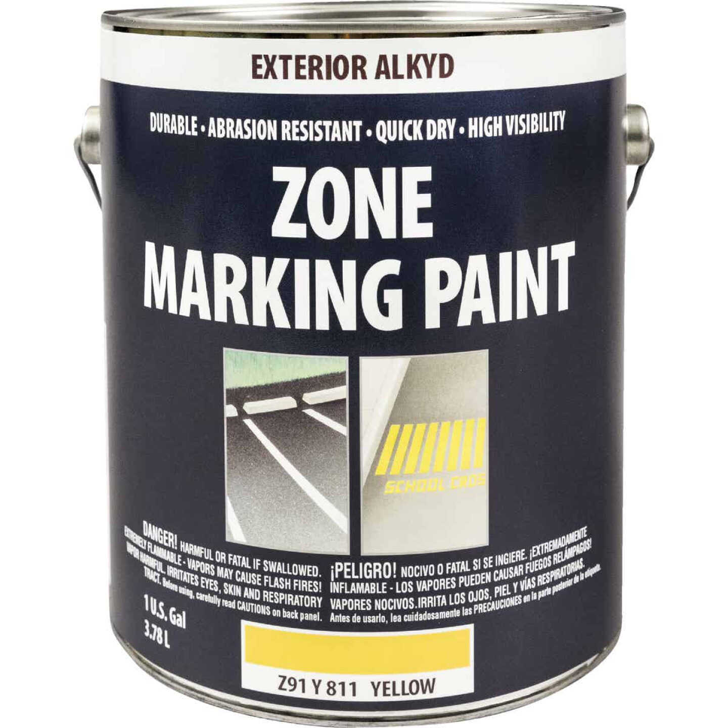Do It Best Yellow Alkyd-Oil Base Gallon Traffic Paint Image 1