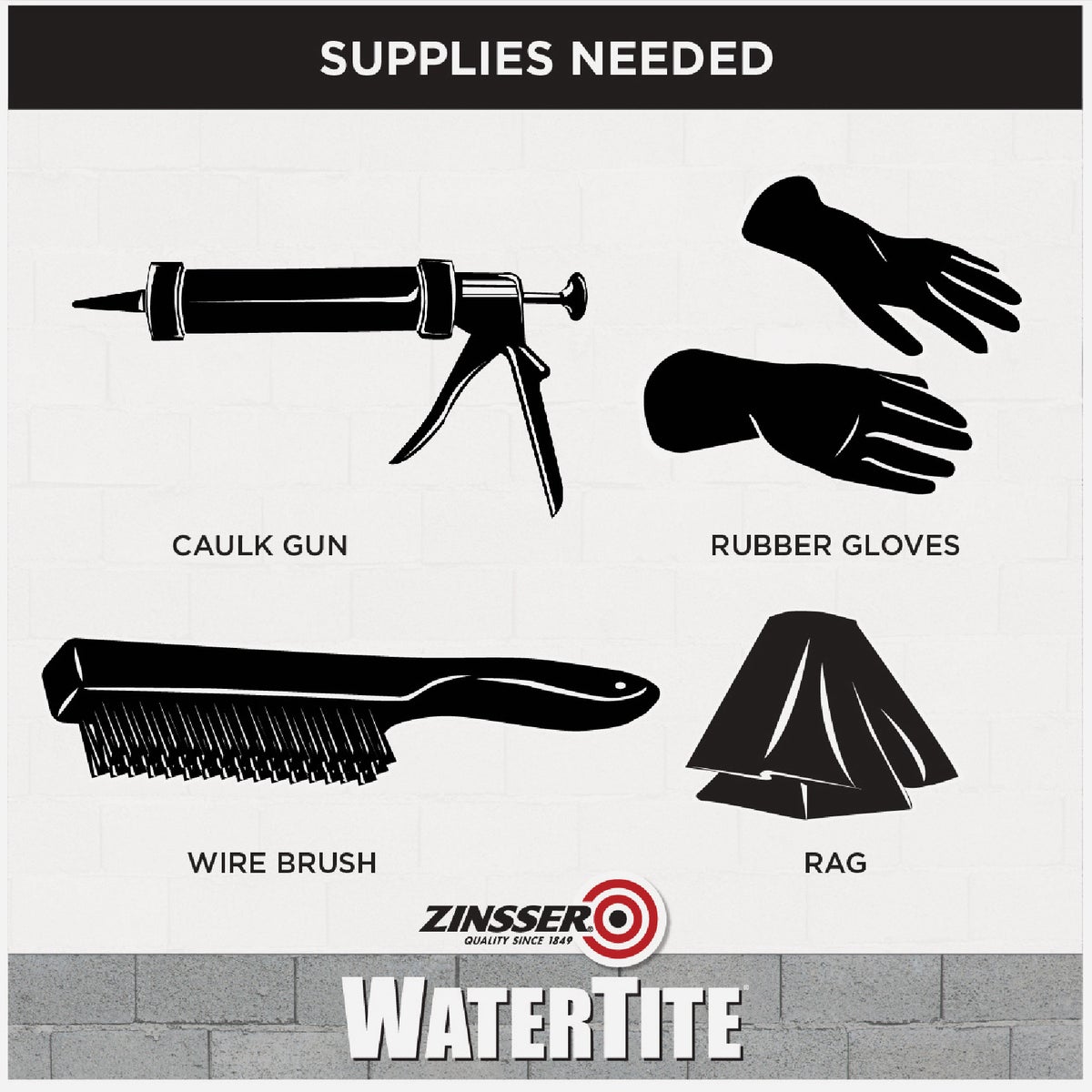 Zinsser WaterTite 10.1 Oz. Polyurethane Sealant for Concrete and Masonry, Gray Image 4