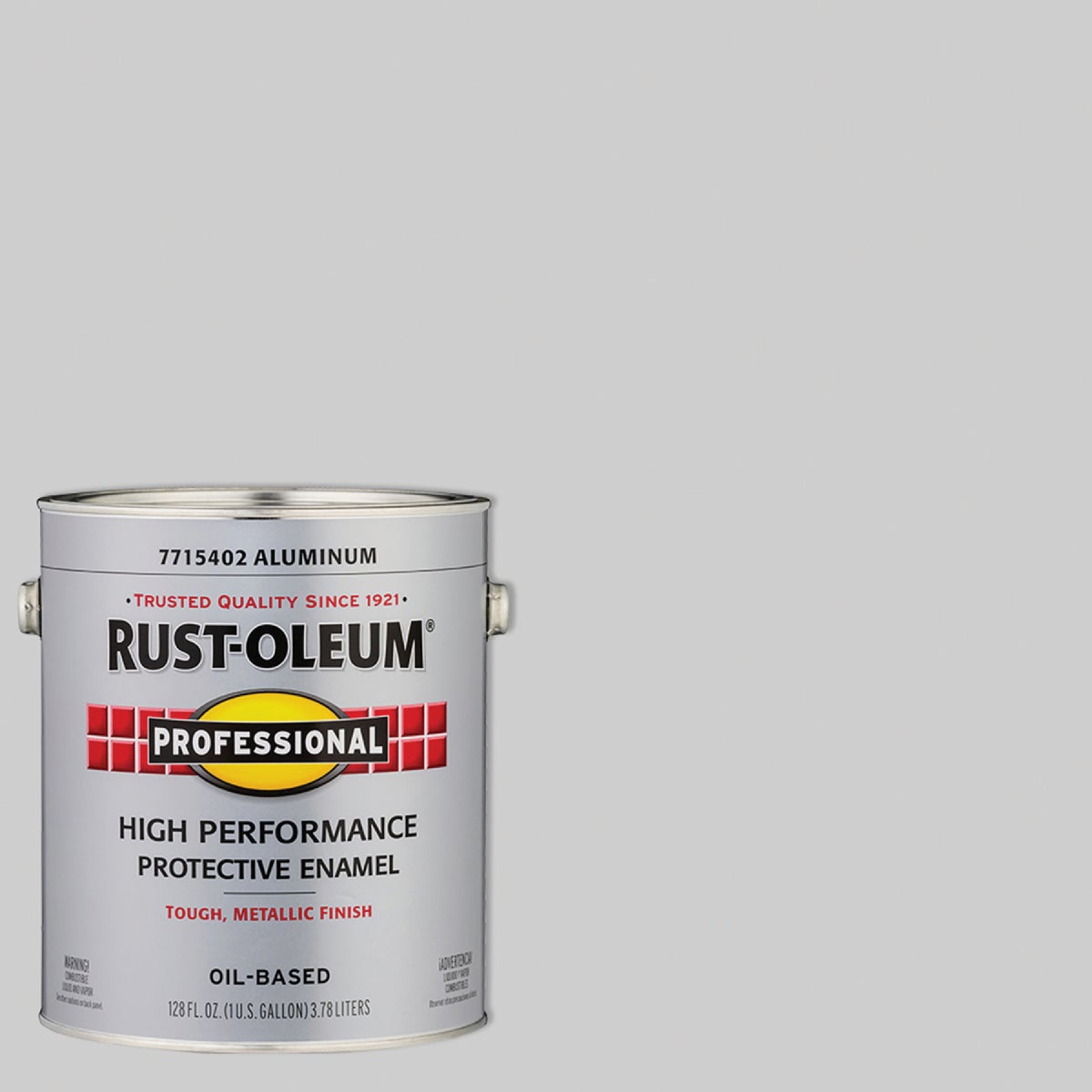 Rust-Oleum Professional DTM Oil Based Gloss Protective Rust Control Enamel, Aluminum, 1 Gal.