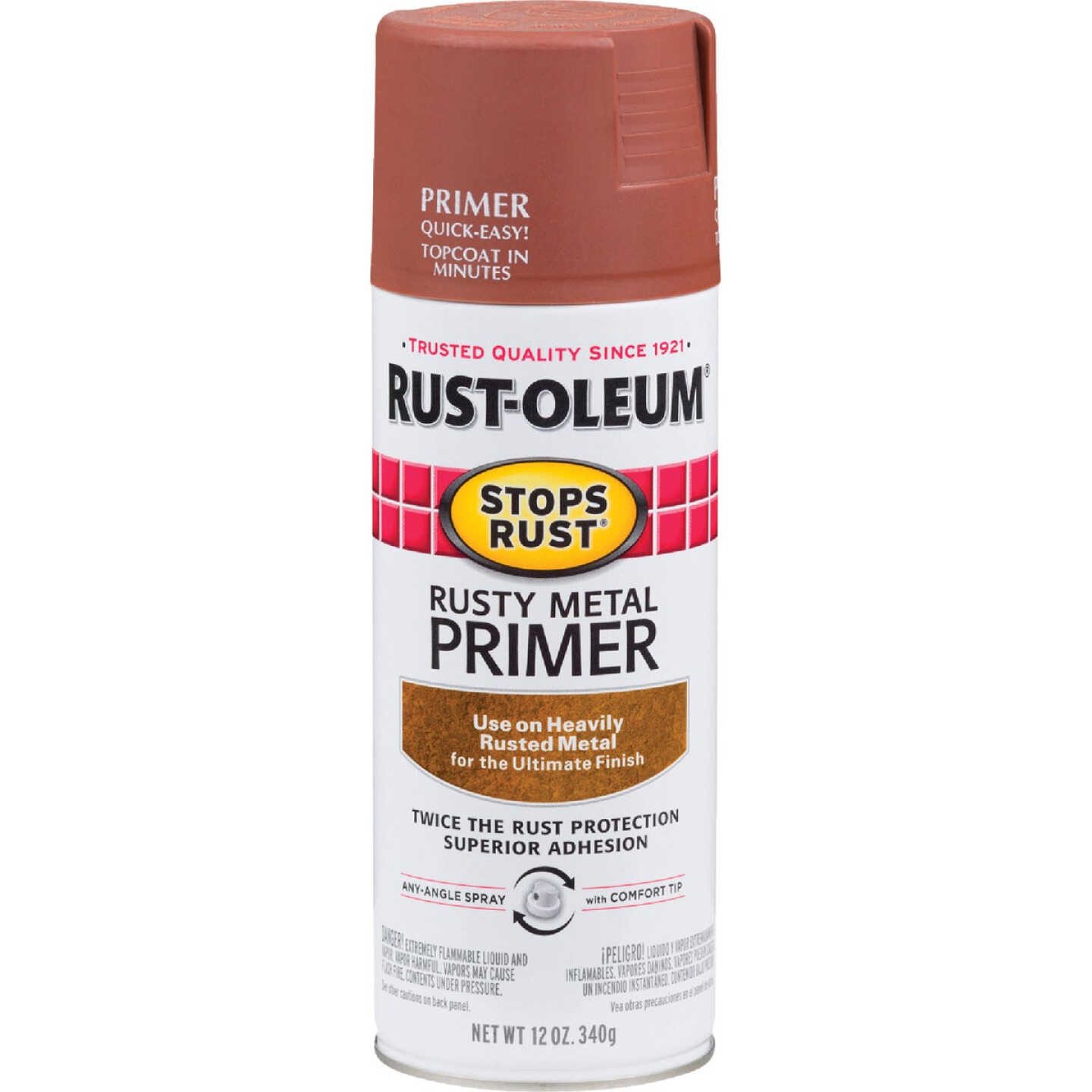 Rust-Oleum 12 Oz. Brown Rusty Metal Spray Primer Image 1
