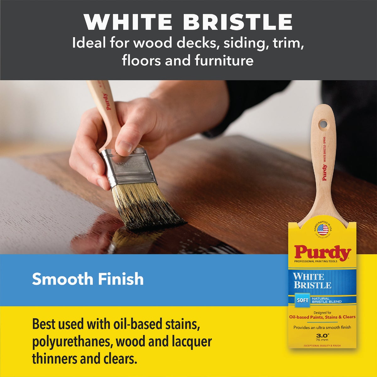 Purdy White Bristle 2 In. Angle Sash Paint Brush Image 2