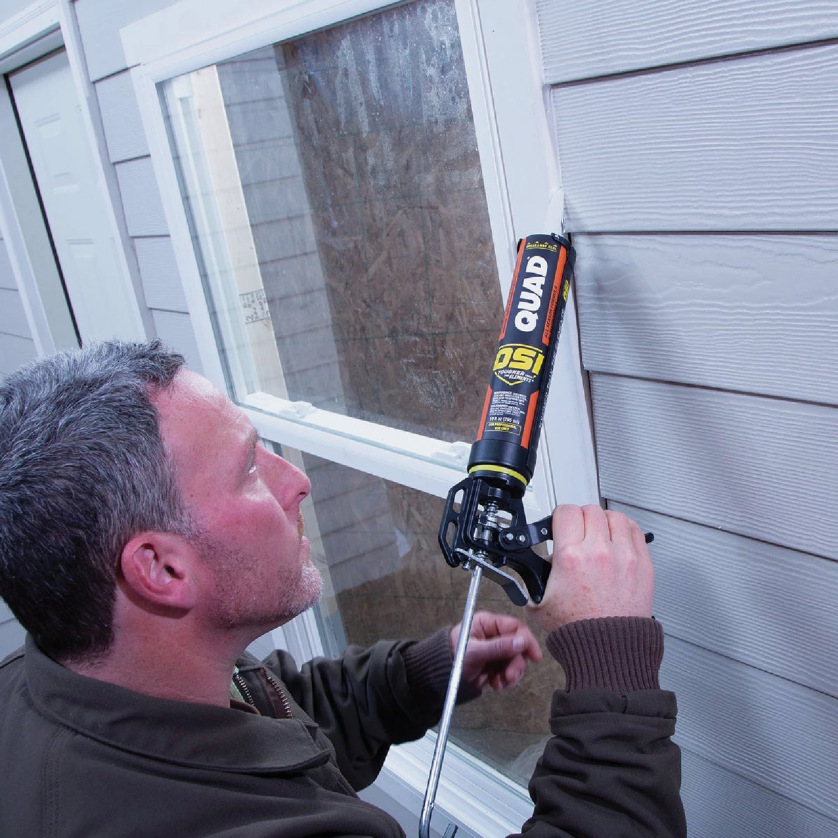 OSI QUAD 10 Oz. Window, Door & Siding Polymer Sealant, Clay Image 2