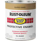 Rust-Oleum Stops Rust Oil Based Gloss Protective Rust Control Enamel, Sand, 1 Qt. Image 2