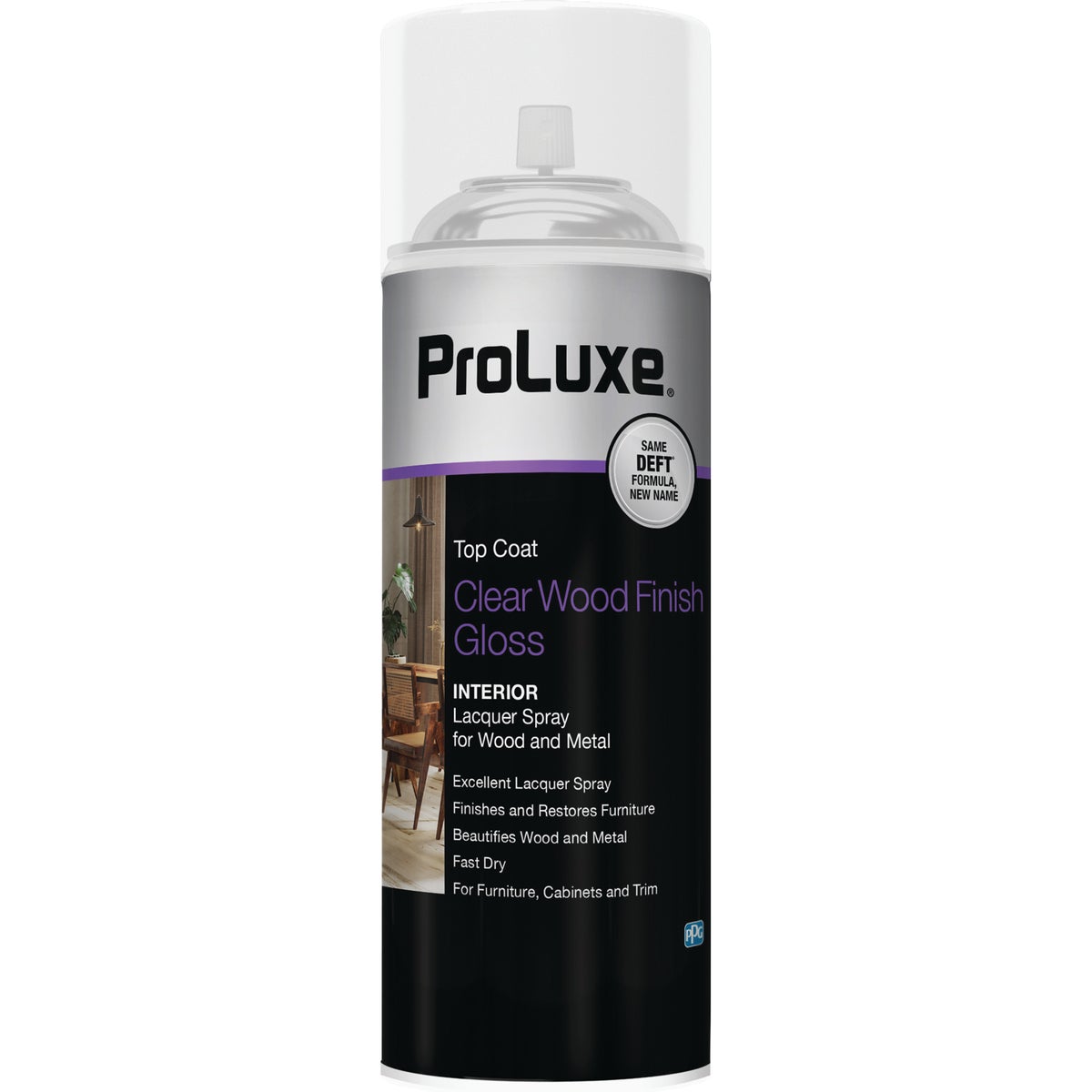 ProLuxe 12.25 Oz. Gloss Clear Wood Finish Interior Spray Lacquer
