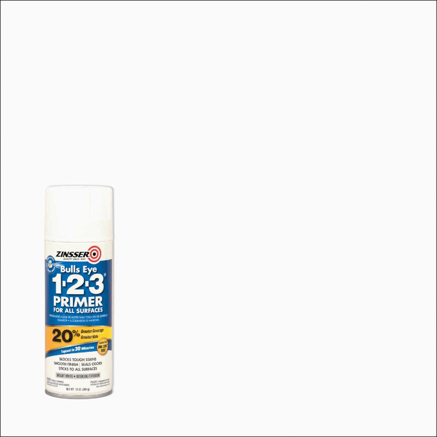 Zinsser Bulls Eye 1-2-3 13 Oz. Primer Spray, White Image 1