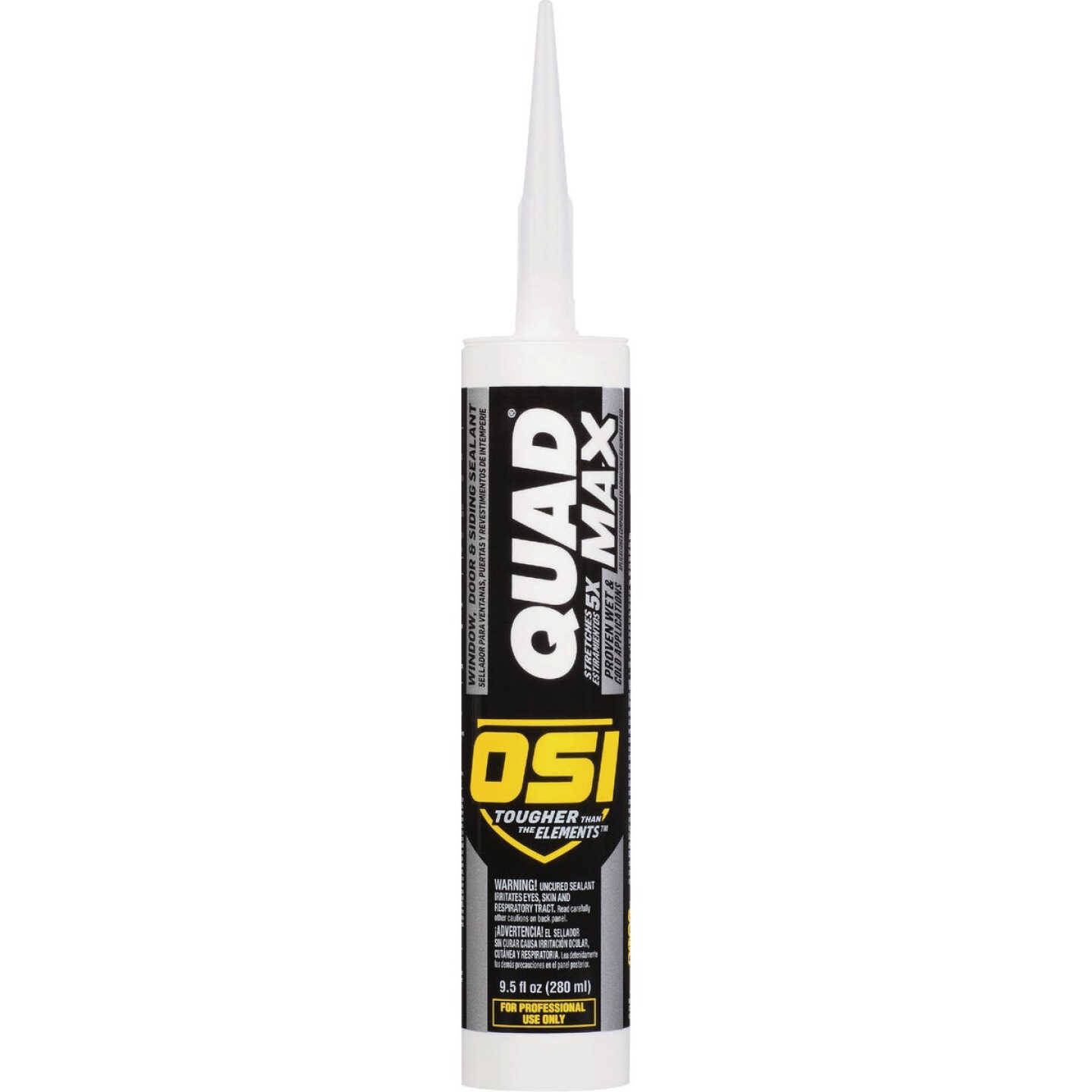 OSI Quad Max 9-1/2 Oz. Window, Door and Siding Polymer Sealant, Bronze 320 Image 1