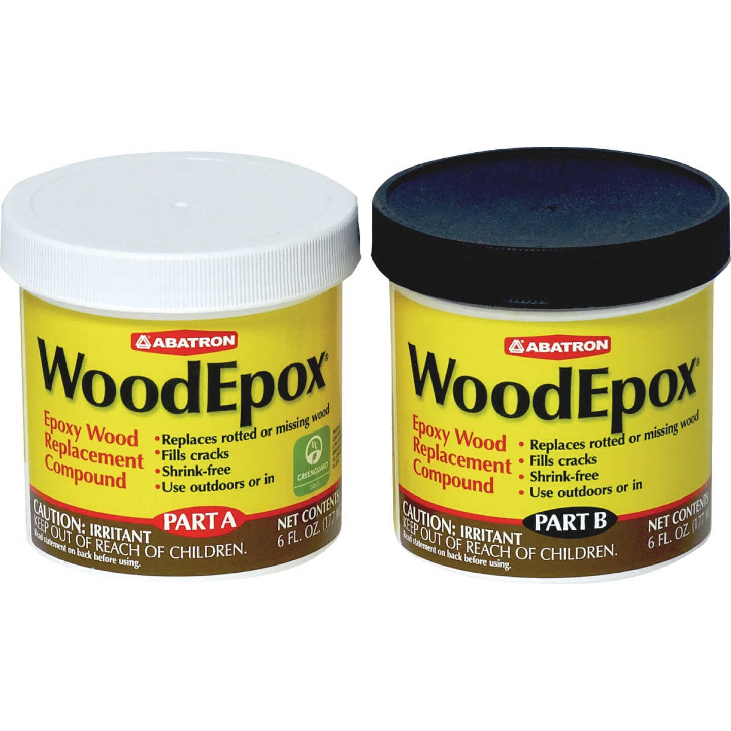 Abatron WoodEpox - Includes 6 Oz. Part A & 6 Oz. Part B Image 1