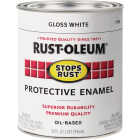 Rust-Oleum Stops Rust Oil Based Gloss Protective Rust Control Enamel, White, 1 Qt. Image 7